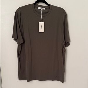 Frame Denim Men's Grey/Taupe Short Sleeve Tee